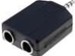 Adattatore Spina 3,5mm St. / 2 PRESE 6,3mm St. Adattatore Spina 3,5mm St. / 2 PRESE 6,3mm St.