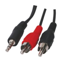 CAVETTO da JACK 3.5mm STEREO a 2 SPINE RCA 1,20Mt.