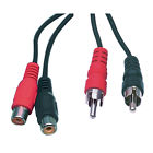 CAVO da 2 Spine RCA a 2 Prese RCA 1,5 Metri 