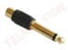 PRESA RCA / SPINA JACK 6,3mm MONO GOLD