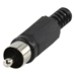 Spinotto RCA plastica nero Spinotto RCA plastica nero