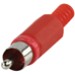 Spinotto RCA plastica rosso Spinotto RCA plastica rosso